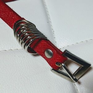 New York & Company red-orange waist belt